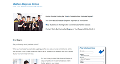 Desktop Screenshot of mastersdegreesonline.org