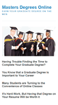 Mobile Screenshot of mastersdegreesonline.org